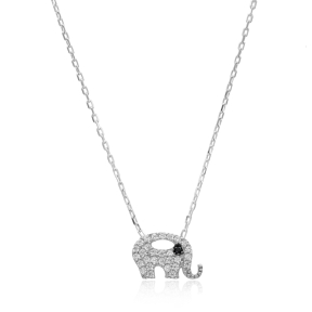 Minimalist Elephant  Design Pendant Turkish Wholesale Sterling Silver Jewelry Pendant