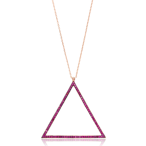 Open Triangle Pendant In Turkish Wholesale 925 Sterling Silver