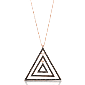 Open Triangle Pendant In Turkish Wholesale 925 Sterling Silver