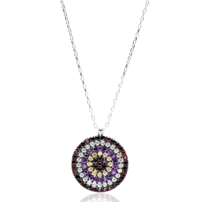 Evil Eye Turkish Wholesale Handmade  925  Sterling Silver  Pendant