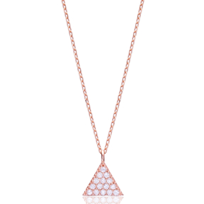 Minimal Triangle Pendant In Turkish Wholesale 925 Sterling Silver