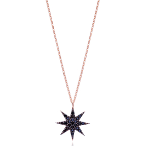 Minimal Pole Star Pendant In Turkish Wholesale 925 Sterling Silver
