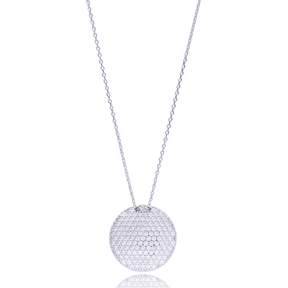 Circle Pendant In Turkish Wholesale 925 Sterling Silver