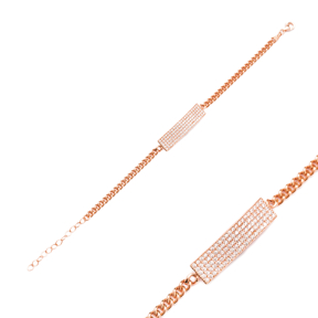 Rectangle Shape Bracelet Wholesale Handcraft 925 Sterling Silver Jewelry