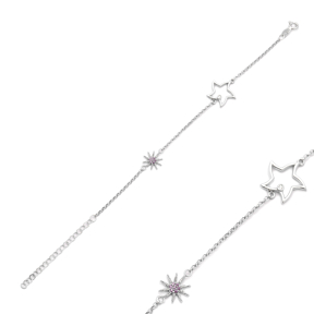 Starfish Charm Bracelet Wholesale Handcraft 925 Sterling Silver Jewelry