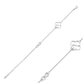 Clover Charm Bracelet Wholesale Handcraft 925 Sterling Silver Jewelry