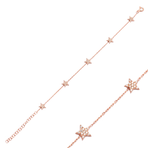 Minimalist Star Design Wholesale 925 Sterling Silver Bracelet