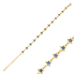 Elegant Star Style Charm Bracelet Wholesale Turkish 925 Sterling Silver Jewelry