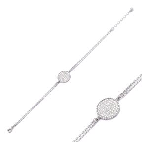 Rounded Design Wholesale Handmade Turkish Silver Bracelet
