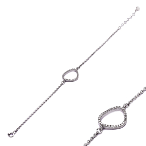Hollow Geometric Charm Design Bracelet Wholesale Handmade Turkish 925 Silver Jewelry