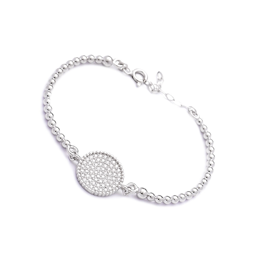 Turkish Wholesale Handcrafted Sterling Silver Delicate Circle Bracelet