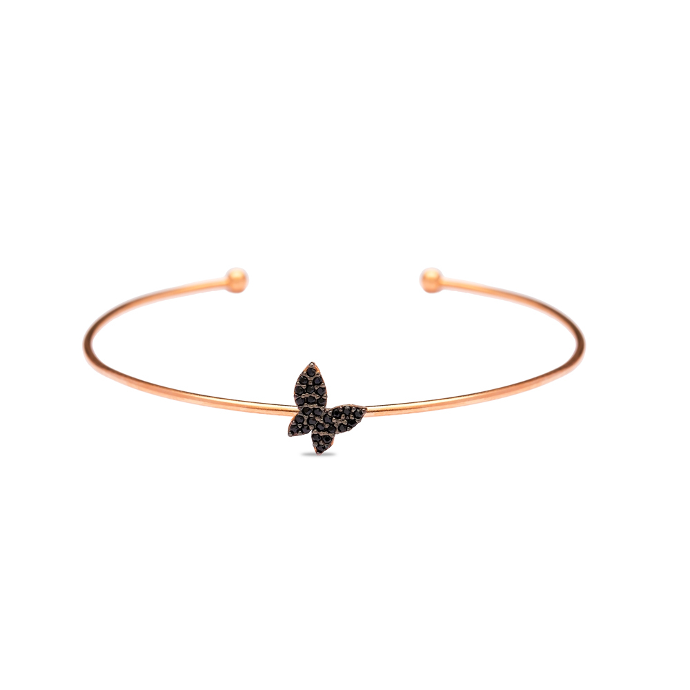 Butterfly Fashion Design Wholesale Handmade Turkish 925 Sterling Silver Cuff Bangle