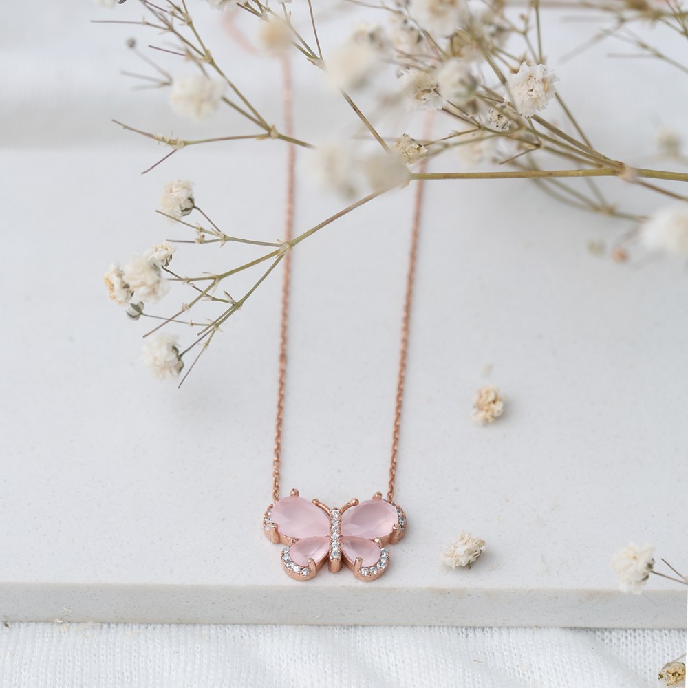Minimal Butterfly Pendant In Turkish Wholesale 925 Sterling Silver Pendant