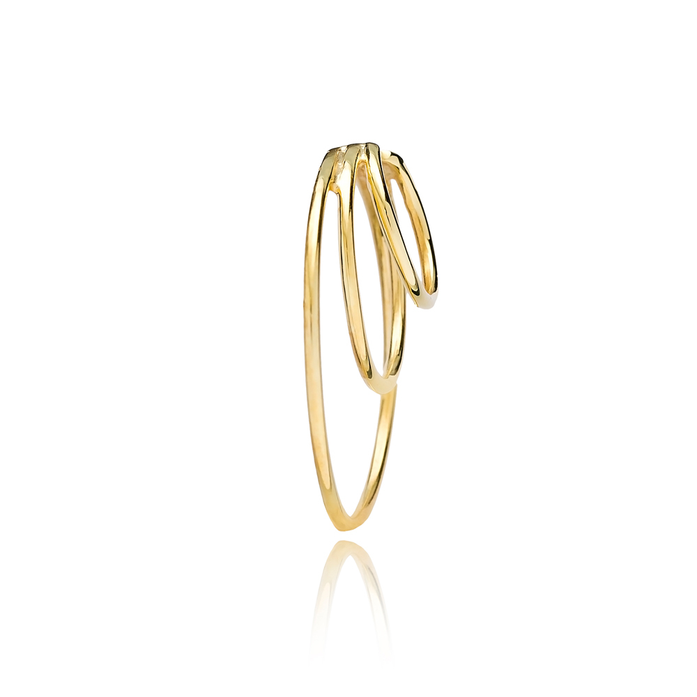 Multi Hoops Elegant Style Cartilage Single Earring Wholesale Turkish 925 Silver Sterling Jewelry