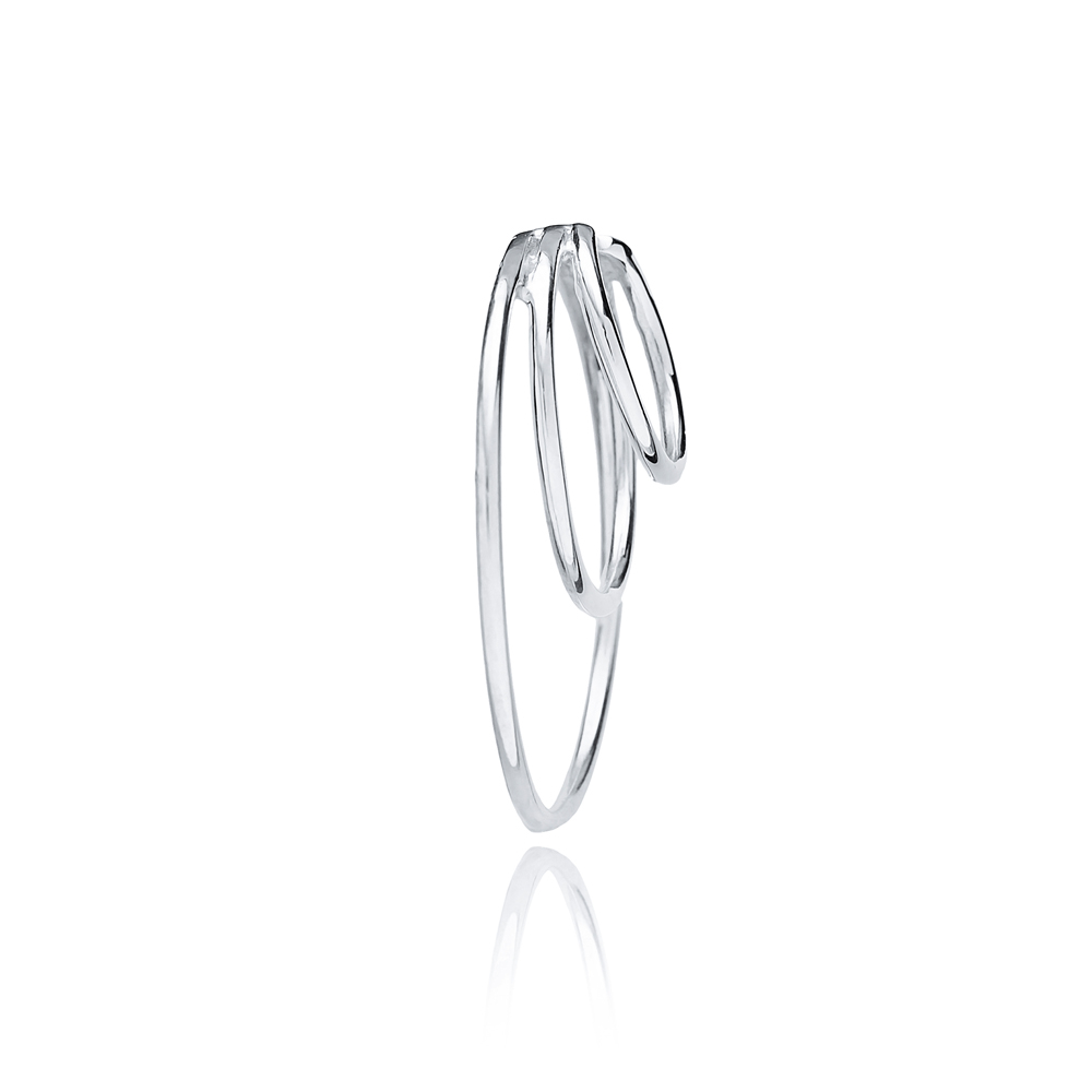 Multi Hoops Elegant Style Cartilage Single Earring Wholesale Turkish 925 Silver Sterling Jewelry