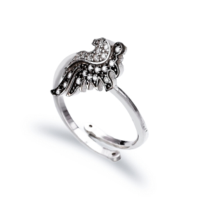 Horse Sea Adjustable Ring Turkish Handmade Wholesale 925 Sterling Silver Jewelry