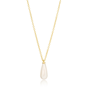 Drop Shape Pearl Charm Pendant Wholesale 925 Sterling Silver Jewelry