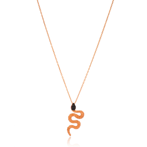 Snake Design Pendant Turkish Wholesale 925 Sterling Silver Jewelry
