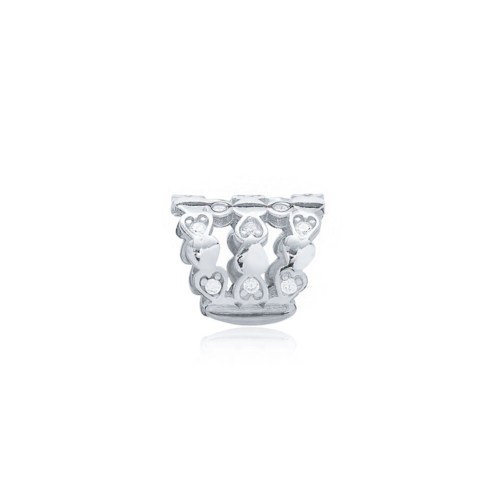 Elegant Heart Design Cartilage Single Earring Turkish 925 Silver Sterling Jewelry