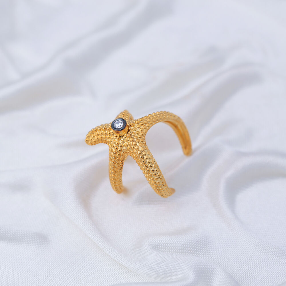 Starfish Design Vintage Earrings Handcrafted Wholesale 925 Sterling Silver Jewelry