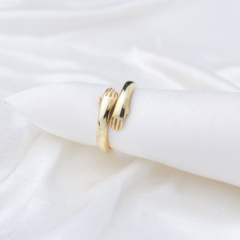Trendy Hand Design Adjustable Ring Turkish Wholesale 925 Sterling Silver Jewelry