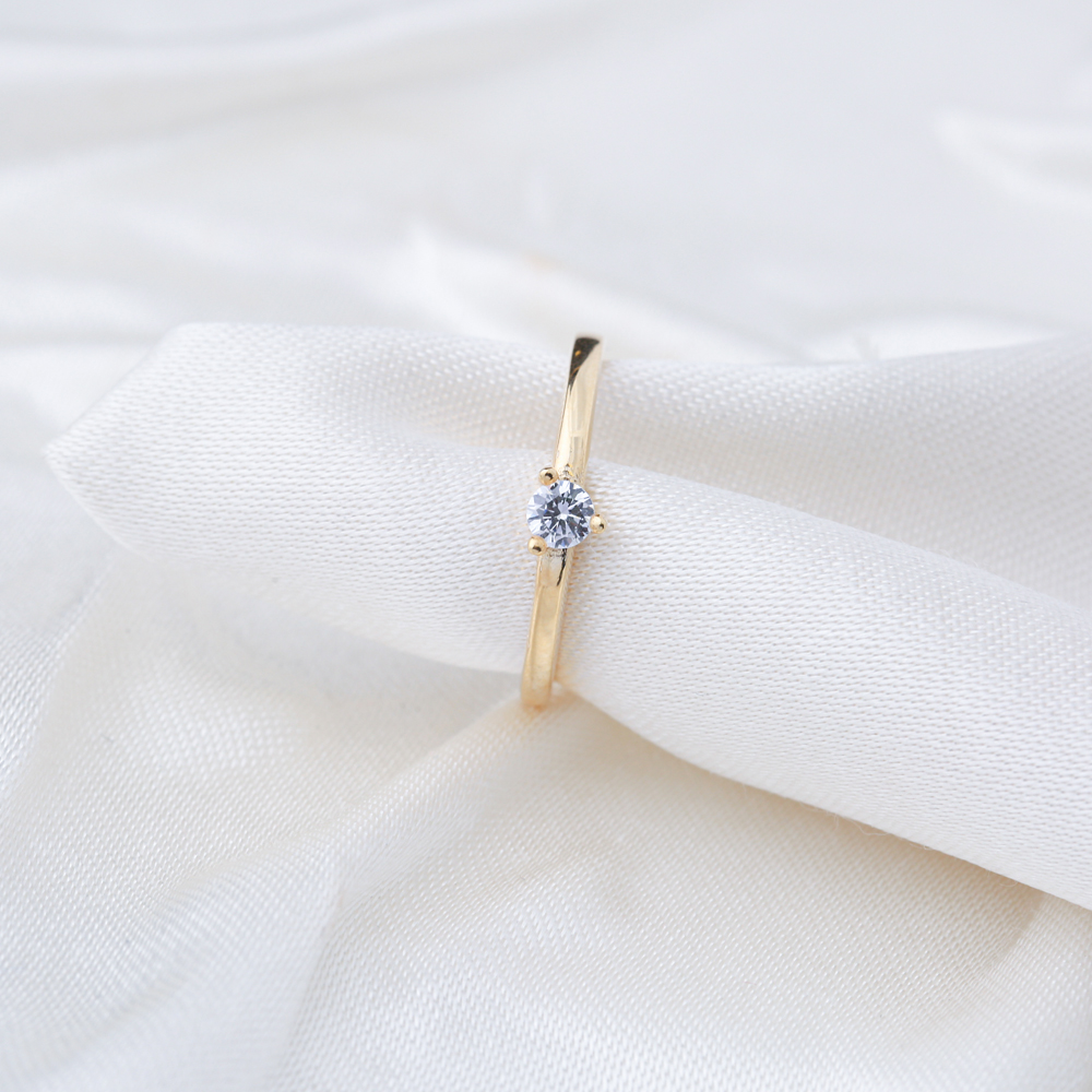 Dainty Zircon Stone Cluster Ring Wholesale 925 Sterling Silver Jewelry