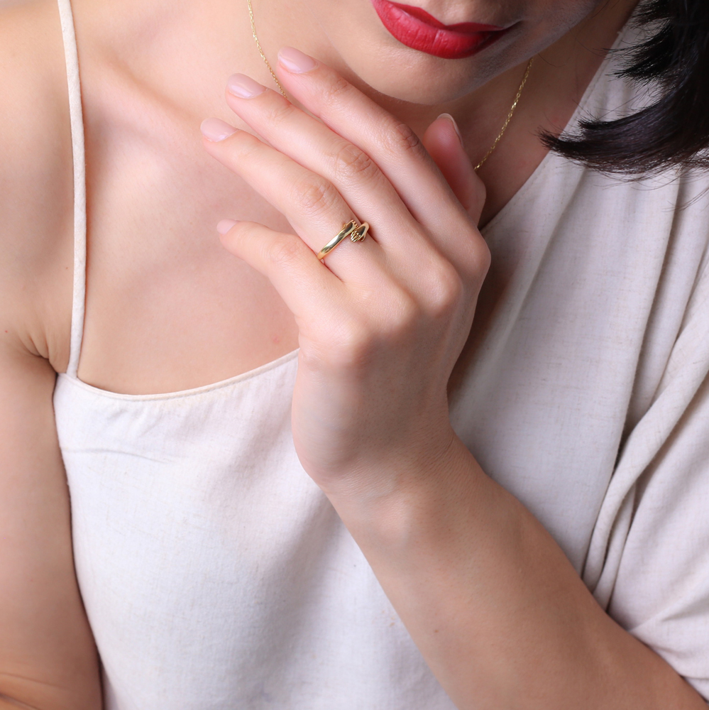 Trendy Hand Design Adjustable Ring Turkish Wholesale 925 Sterling Silver Jewelry