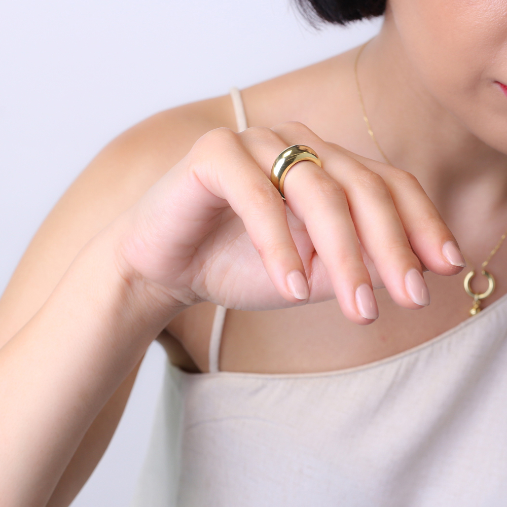 Minimalist Design Adjustable Ring Turkish Wholesale 925 Sterling Silver Jewelry