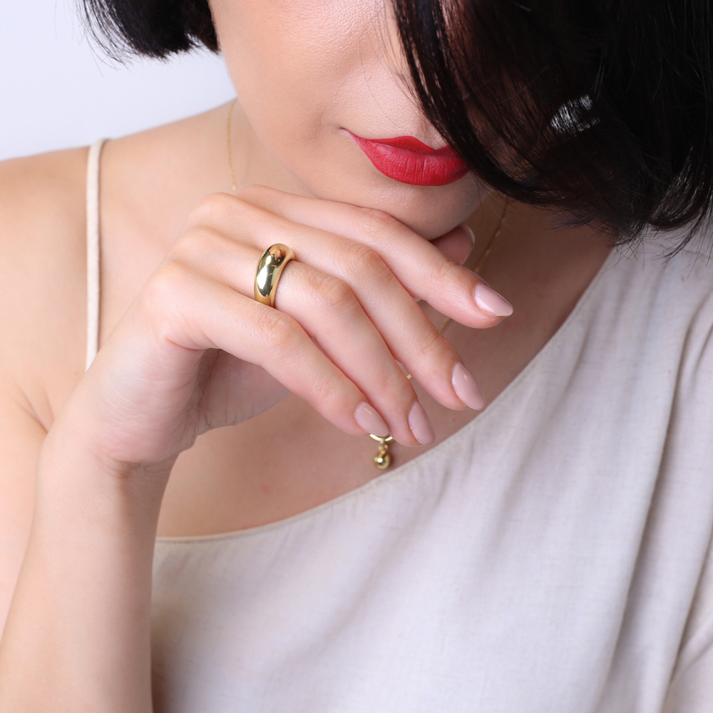 Minimalist Design Adjustable Ring Turkish Wholesale 925 Sterling Silver Jewelry