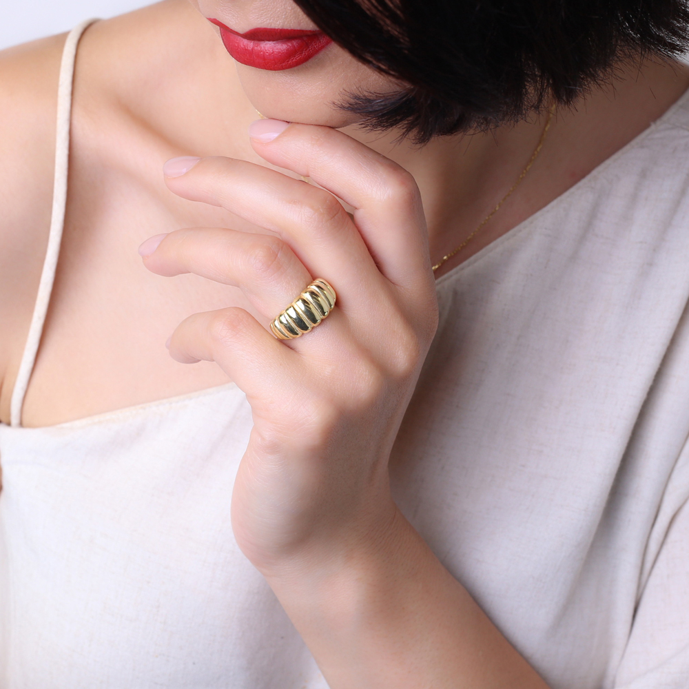Minimalist Design Adjustable Ring Turkish Wholesale 925 Sterling Silver Jewelry