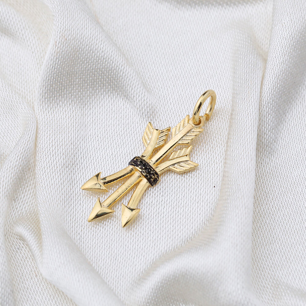 Triangular Arrow Design Necklace Charm  Handmade Turkish  Wholesale  925 Sterling Silver Jewelry