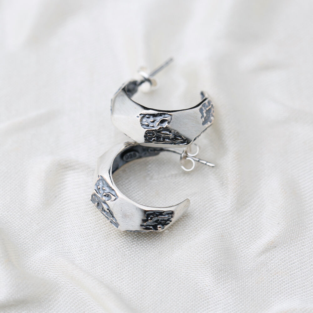 Minimalist Style Plain Stud Earrings Handcrafted Wholesale 925 Sterling Silver Jewelry