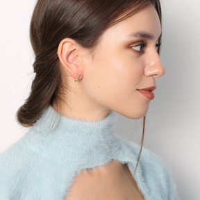 Triangle Style Stud Earrings Handcrafted Turkish Theia Wholesale 925 Sterling Silver Jewelry