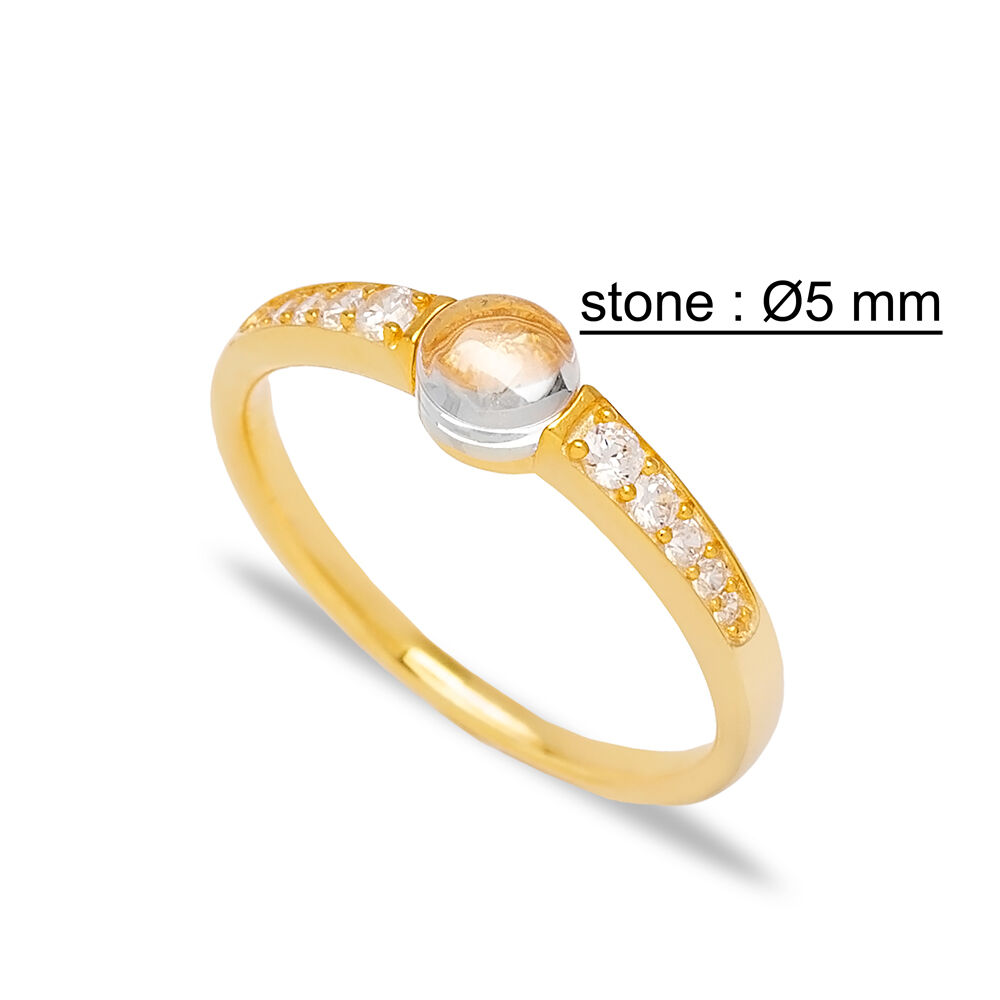 White Zircon Stone Trendy Design Unique Clear Cluster Ring Wholesale 925 Sterling Silver Jewelry