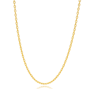 40 Force Gold Plated Chain Silver Necklace