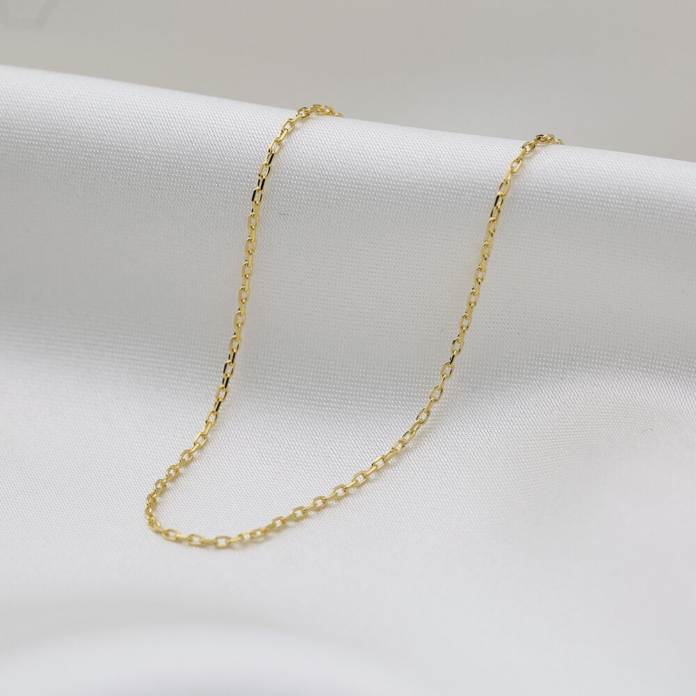 30 Force Gold Plated Chain Silver Necklace-45+3 cm