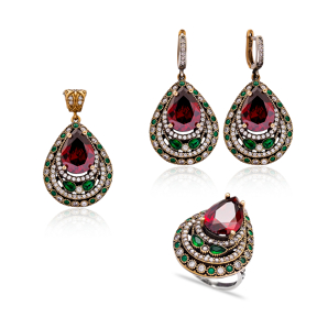 Authentic Handcrafted Wholesale Turkish Silver Set