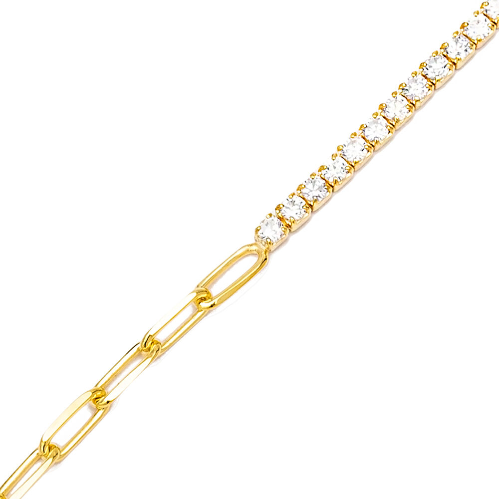 Elegant Square Zircon Stone Design Tennis Bracelet Wholesale 925 Sterling Silver Jewelry