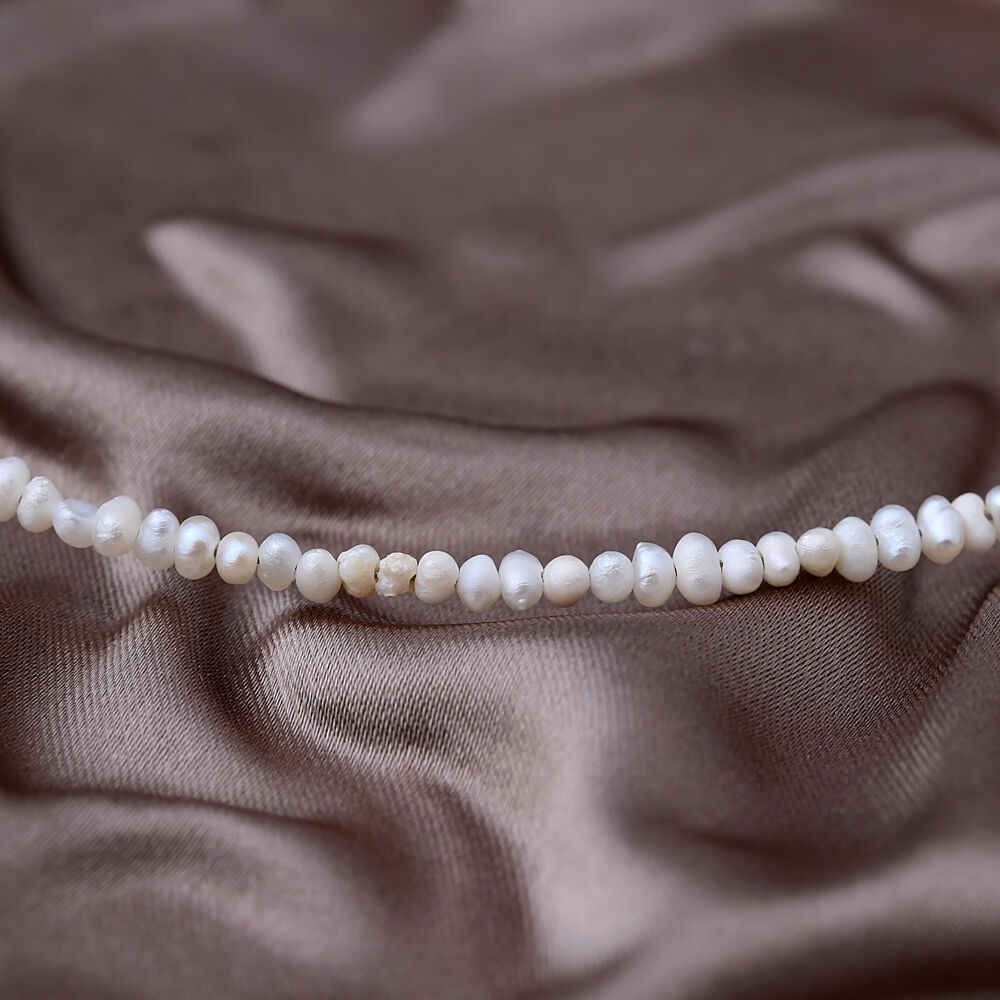 17+3 Cm Mini Pearls Charm Bracelet 925 Sterling Silver Jewelry