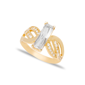 Irregular Design Elegant Women Cluster Ring Turkish Handcrafted 925 Sterling Silver Jewelry