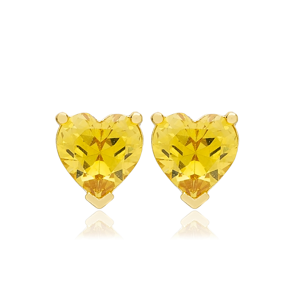 Turkish Handmade Jewelry 925 Sterling Silver Citrine online Stone Women Earring Set