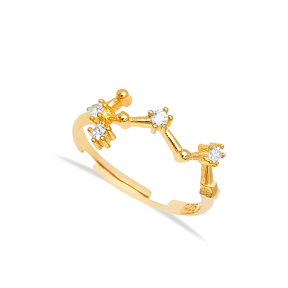 Scorpio Zodiac Ring Elegant Popular Design Wholesale 925 Sterling Silver Horoscope Jewelry