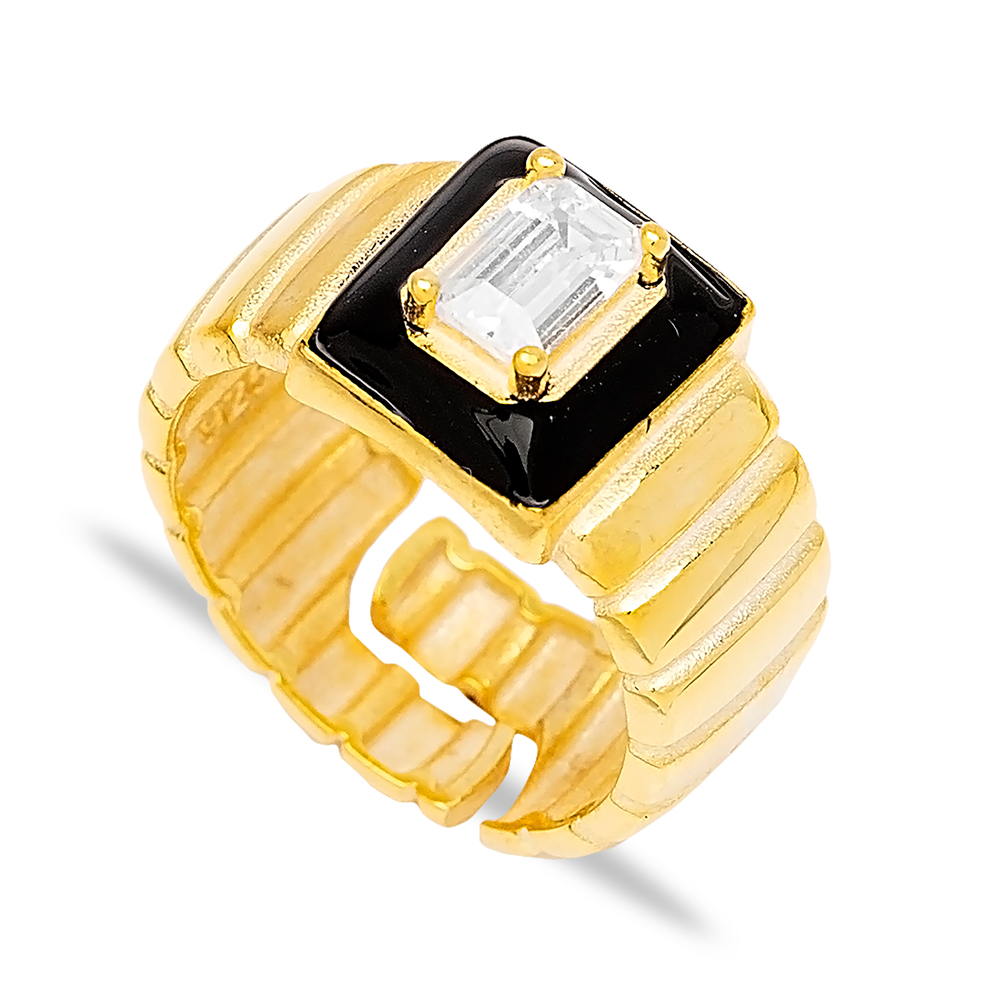 Trendy Elegant Unique Adjustable Ring Handmade Turkish Wholesale 925 Sterling Silver Jewelry