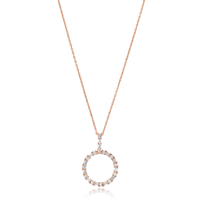 40+5 cm 40 Forse Round Charm Necklace