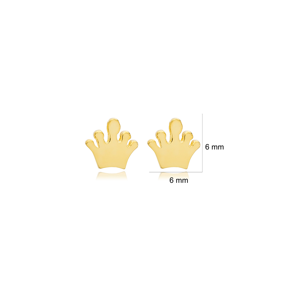 Crown Stud Earring Sterling Silver Wholesale Handcrafted Silver Jewellery