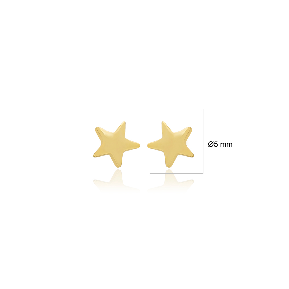 Star Design Sterling Silver Stud Earring Wholesale Handcrafted Silver Earring