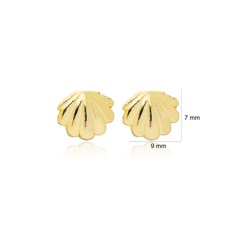 Stud Seashell Earrings Turkish Wholesale Sterling Silver Earring