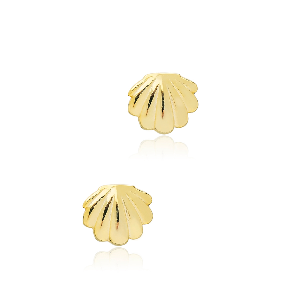 Stud Seashell Earrings Turkish Wholesale Sterling Silver Earring