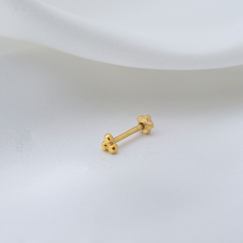 Minimalist Plain Design Round Shape Single Piercing Wholesale Handmade Turkish 925 Sterling