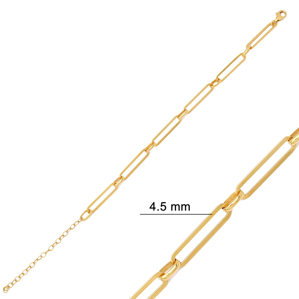 Silver Chain Design Bracelet Wholesale Turkish 925 Sterling Jewelry